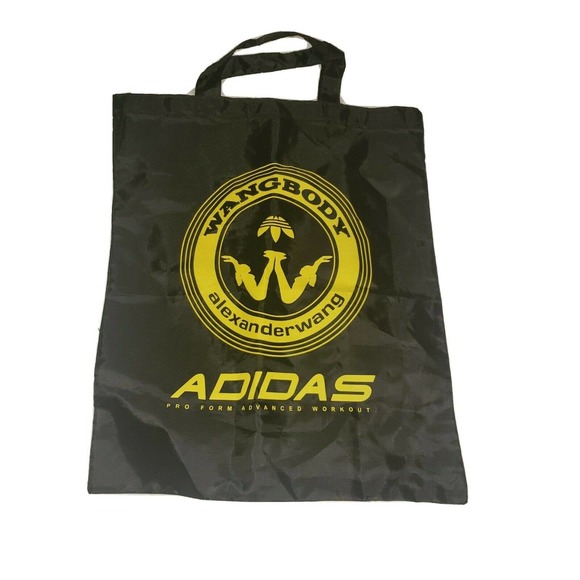 Adidas‎ x ALEXANDER WANG BLACK Graphic TOTE BAG HANDBAG - Picture 1 of 4